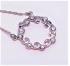 Sparkling, Silver CZ Circle of Life Necklace